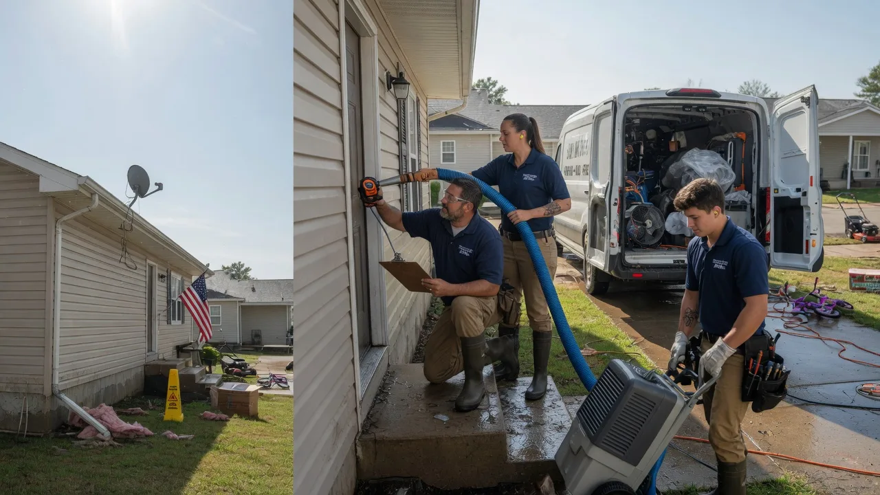Ceiling Water Damage Restoration in Sterling, ND near me